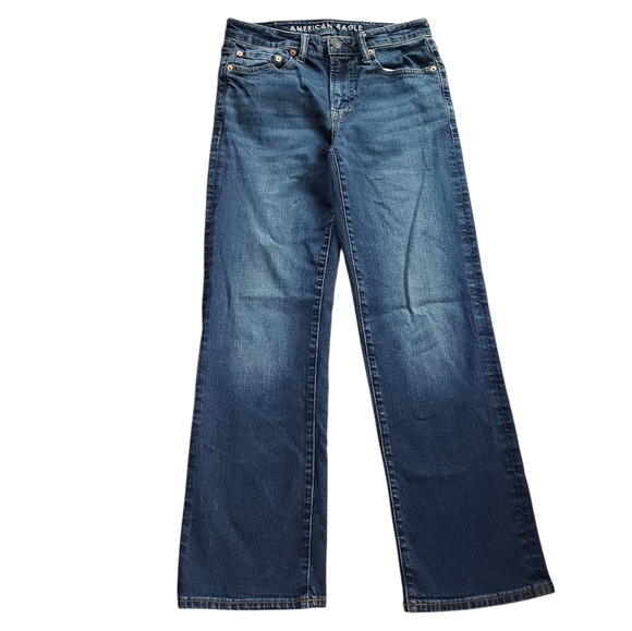 AE Dark Wash AirFlex+ Original Bootcut Jean Sz 28x30 - Picture 6 of 8